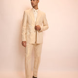 Champagne Linen Suit