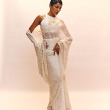 Celestine Blanc saree