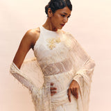 Celestine Blanc saree