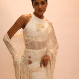 Celestine Blanc saree
