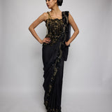Gilded Dusk saree