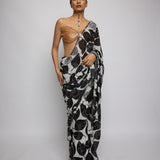 NOIR BLOOM saree