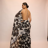 NOIR BLOOM saree