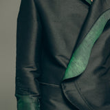 Midnight Green Drape Jacket