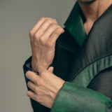 Midnight Green Drape Jacket