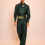 Emerald Silk Shirt