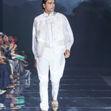 Ivory Gold Silk Gilet
