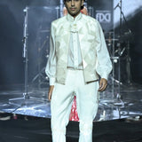 Ivory Gold Silk Gilet