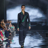 Midnight Green Drape Jacket