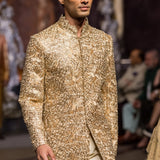 Champagne Zari Sherwani