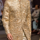 Champagne Zari Sherwani