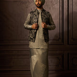 Grey Jacquard Gilet