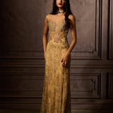 The Gilded Lace Gown