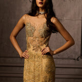 The Gilded Lace Gown
