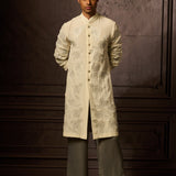 White Bloom Quasi Kurta