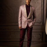 Blush Silk Tux Jacket