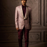 Blush Silk Tux Jacket