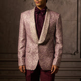 Blush Silk Tux Jacket