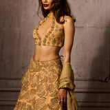 Gold Embroidered Lehenga