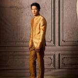 Rust Gold Silk Jacket