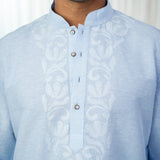 Jacquard Cotton Short Kurta